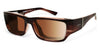 Ziena NEREUS Sunglasses | Size 55 / Veneer - No Nose Pads / Polarized Copper / Black