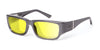 Ziena Nereus Eyeglasses | Size 55 / Titan / BlueByrd Blue Light - Level 3 - Full Yellow / Frost
