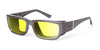 Ziena Nereus Eyeglasses | Size 55 / Titan / BlueByrd Blue Light - Level 3 - Full Yellow / Black