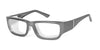 Ziena Nereus Eyeglasses | Size 55 / Glossy Black / BlueByrd Blue Light - Level 2 - Pale Yellow / Black