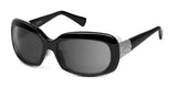 Ziena Oasis Sunglasses Glossy Black / DARKshift™ Photochromic - Clr to DARK Gray / Frost