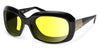 Ziena OASIS Sunglasses | Size 61 / Glossy Black / BlueByrd Blue Light - Level 3 / Black