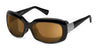 Ziena Oasis Sunglasses | Size 61 / Glossy Black / Polarized Copper / Black