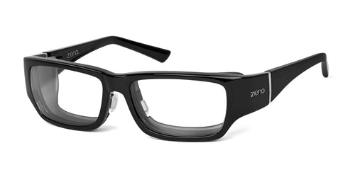 Ziena Seacrest Eyeglasses / Size 54 / Glossy Black / Clear / Black