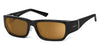 Ziena SEACREST Sunglasses | Size 54 / Glossy Black / Copper / Frost