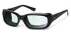 Ziena VERONA Eyeglasses | Size 58 / Glossy Black / BlueByrd Blue Light Blocker / Black