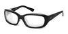 Ziena Verona Eyeglasses | Size 58 / Glossy Black / Clear +1.50 / Frost