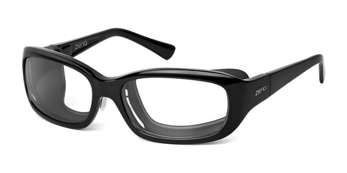 Ziena Verona Eyeglasses / Size 58 / Glossy Black / Clear / Black