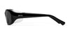 Ziena Verona Sunglasses | Size 58 / Glossy Black / Gray / Black