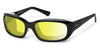 Ziena VERONA Sunglasses | Size 58 / Glossy Black / BlueByrd Blue Light - Level 3 / Frost