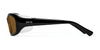 Ziena Verona Sunglasses | Size 58 / Glossy Black / Gray / Black