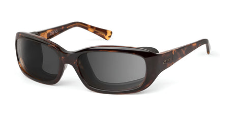 Ziena Verona Sunglasses Tortoise / Gray +2.50 / Black