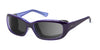 Ziena Verona Sunglasses | Size 58 / Lilac / Gray +1.50 / Black