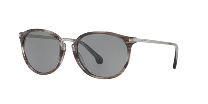 Brooks Brothers BB5039 Sunglasses Grey Transparent Horn / Light Brown