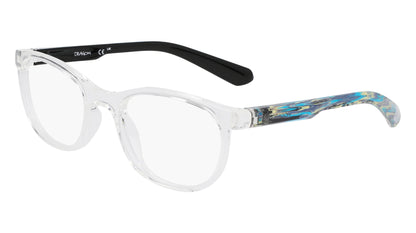 Dragon DR2043 Eyeglasses Shiny Crystal / Aqua Resin