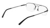 Flexon H6061 Eyeglasses / Shiny Black / Size 55