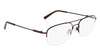 Flexon H6061 Eyeglasses / Shiny Black / Size 55