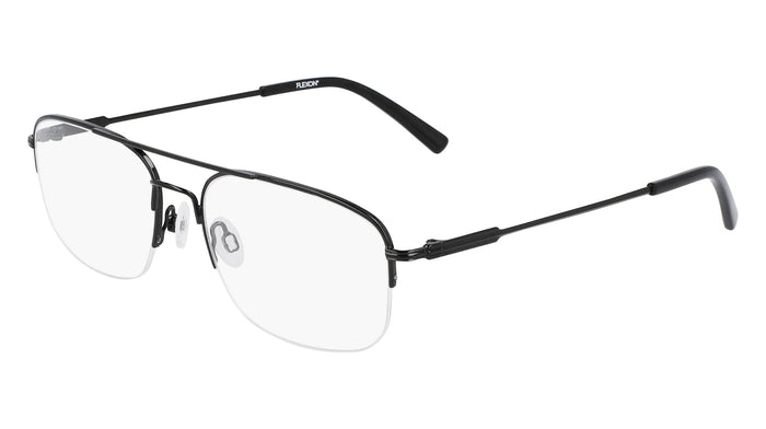 Flexon H6061 Eyeglasses / Shiny Black / Size 55