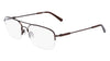Flexon H6061 Eyeglasses / Shiny Brown / Size 55