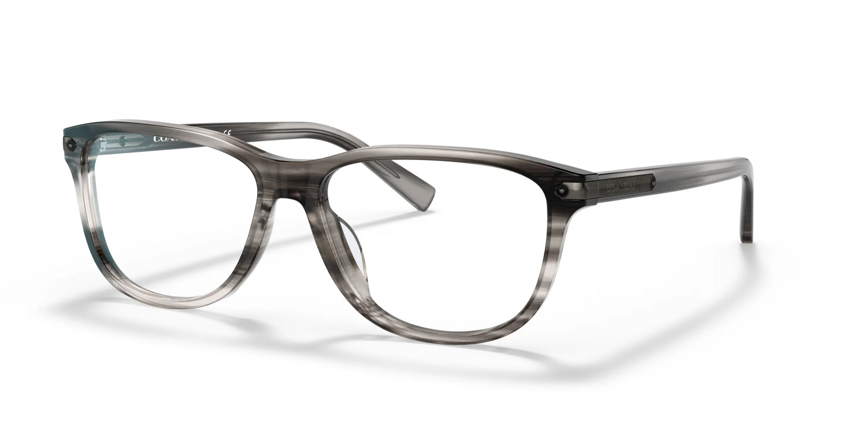 Coach C2104 HC6168U Eyeglasses Shiny Grey Horn
