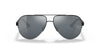 Coach C2098 HC7121 Sunglasses | Size 58 / Matte Black №93806G / Grey Silver Flash (3N 13.3%)