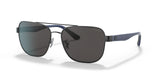 Coach C2099 HC7122 Sunglasses Matte Gunmetal / Dark Grey