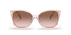 Coach C3505 HC8316F Sunglasses / Gradient Transparent Peach / Light Brown Gradient Dark Brown (2N 26.4%)