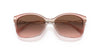 Coach C3505 HC8316F Sunglasses / Gradient Transparent Peach / Light Brown Gradient Dark Brown (2N 26.4%)