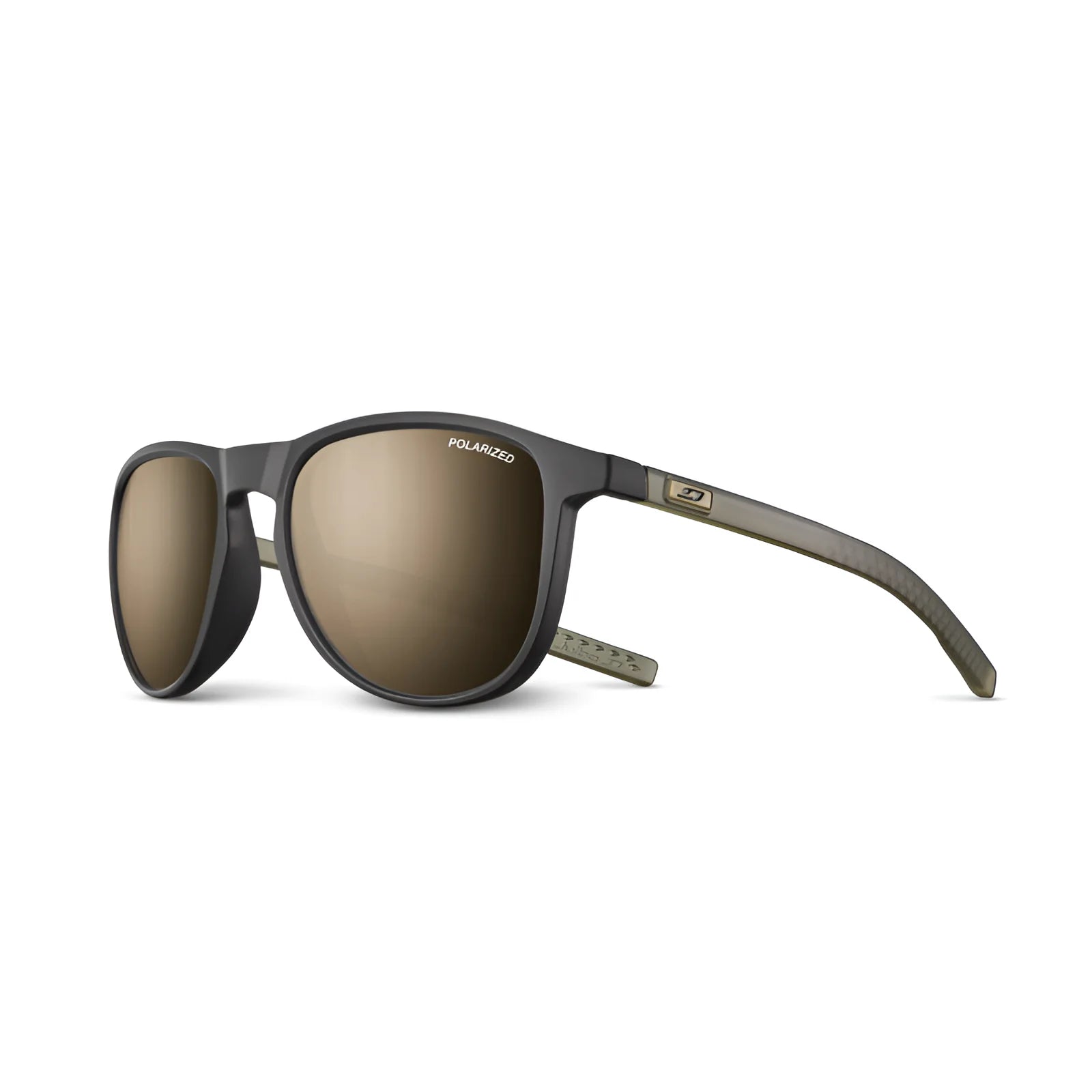 Julbo Canyon Sunglasses Black / Translucent Army Green / Spectron 3 Polarized (VLT 12%)