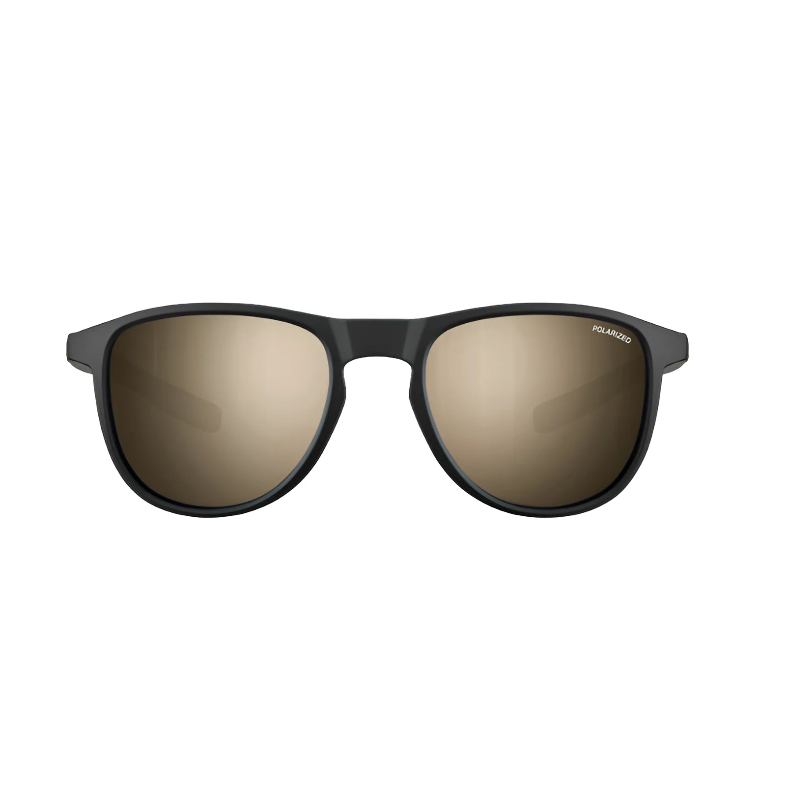 The Julbo Canyon Sunglasses, size 51, combine an ergonomic design with polarized, reflective lenses on a crisp white frame. Made by Julbo with eco-friendly materials, they offer stylish and sustainable eyewear in one sleek package.