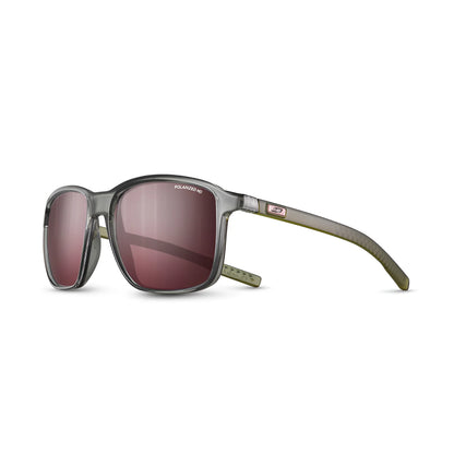 Julbo Creek Sunglasses Translucent Black / Translucent Green / Spectron 3 Polarized HD (VLT 7%)