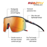 Julbo Density Sunglasses Iridescent Blue / Red / REACTIV 1 & 3 Light Amplifier (VLT 17..75%)