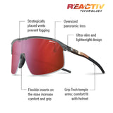 Discover the Julbo Density Sunglasses from Julbo, offering unmatched comfort and style. With oversized red lenses, superior ventilation, flexible nose inserts, and CustomFit Temples for precise grip tech, they ensure ultimate wearability for any adventure.