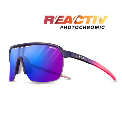 Julbo Frequency Sunglasses Purple / Pink / REACTIV 1 & 3 High Contrast (VLT 13..72%)