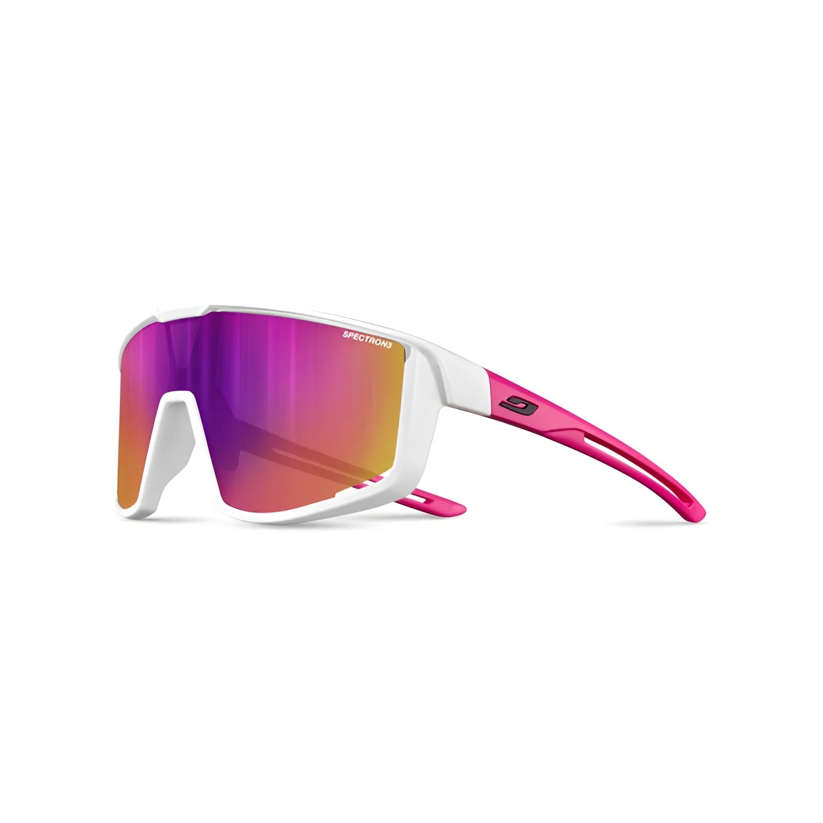 Julbo Fury S Sunglasses Shiny White / Pink / Spectron 3 (VLT 13%)