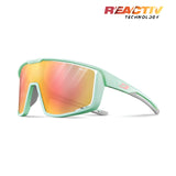 Julbo Fury Sunglasses Mint / Grey Clear / Rose / REACTIV 1 & 3 Light Amplifier (VLT 17..75%)
