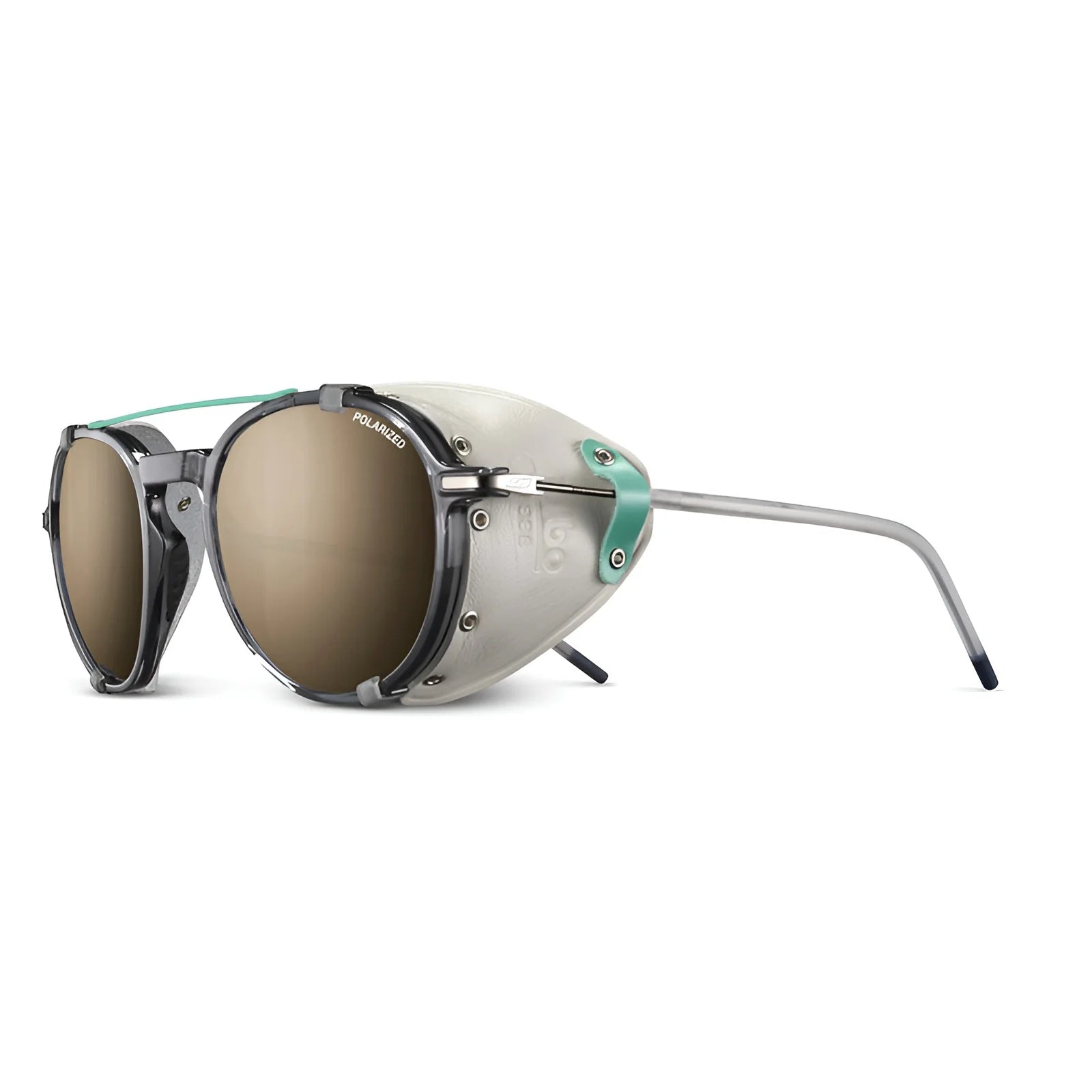 Julbo Legacy Sunglasses Translucent Black / Mint / Spectron 3 Polarized (VLT 12%)