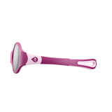 Pink and white squeegee with a long handle on a white background, reminiscent of the sleek design of the Julbo Loop Sunglasses in size 41.