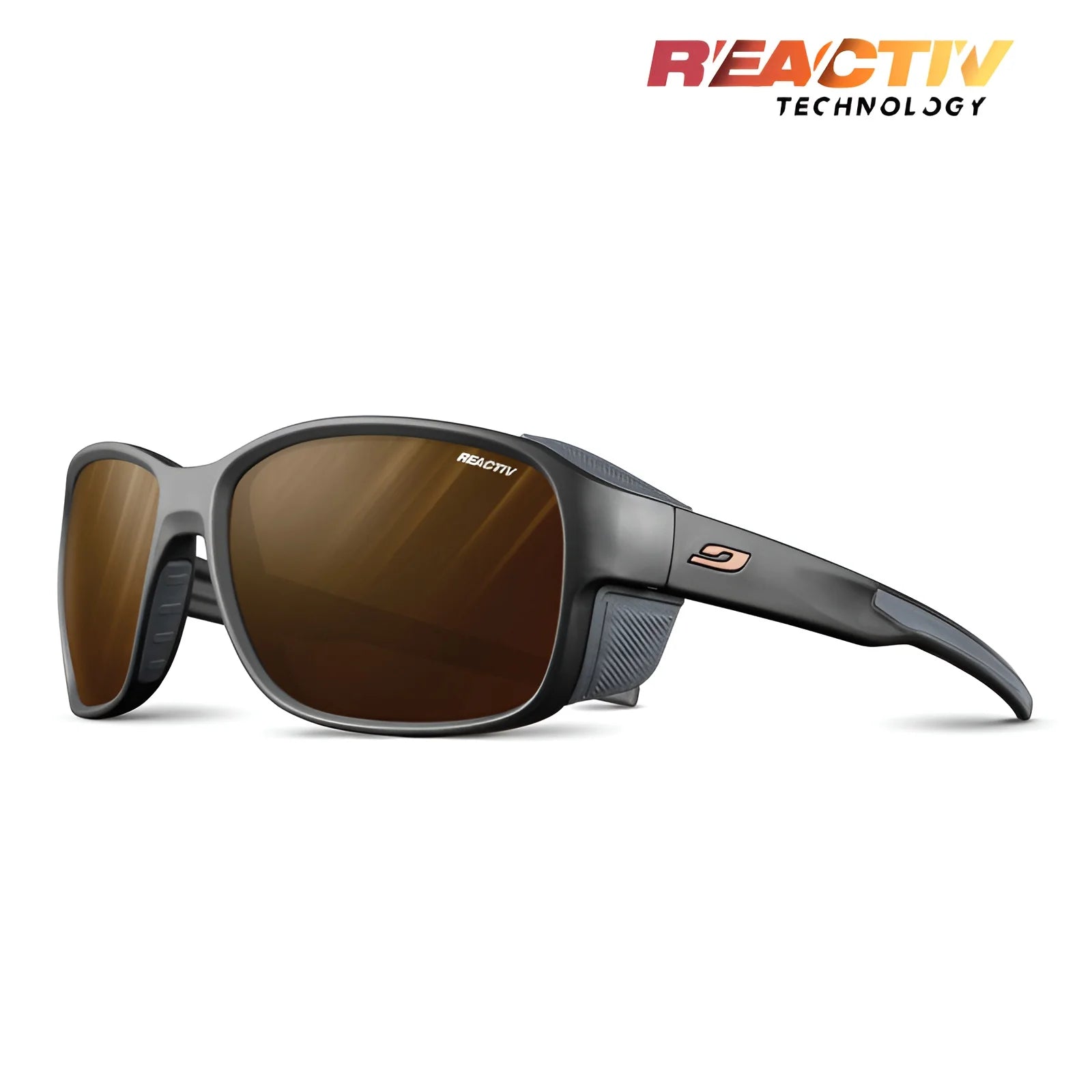 Julbo Montebianco 2 Sunglasses Black / REACTIV 2 & 4 Polarized