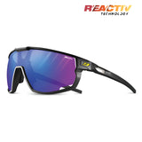 Julbo Rush Sunglasses Black / Blue / REACTIV 1 & 3 High Contrast (VLT 13..72%)