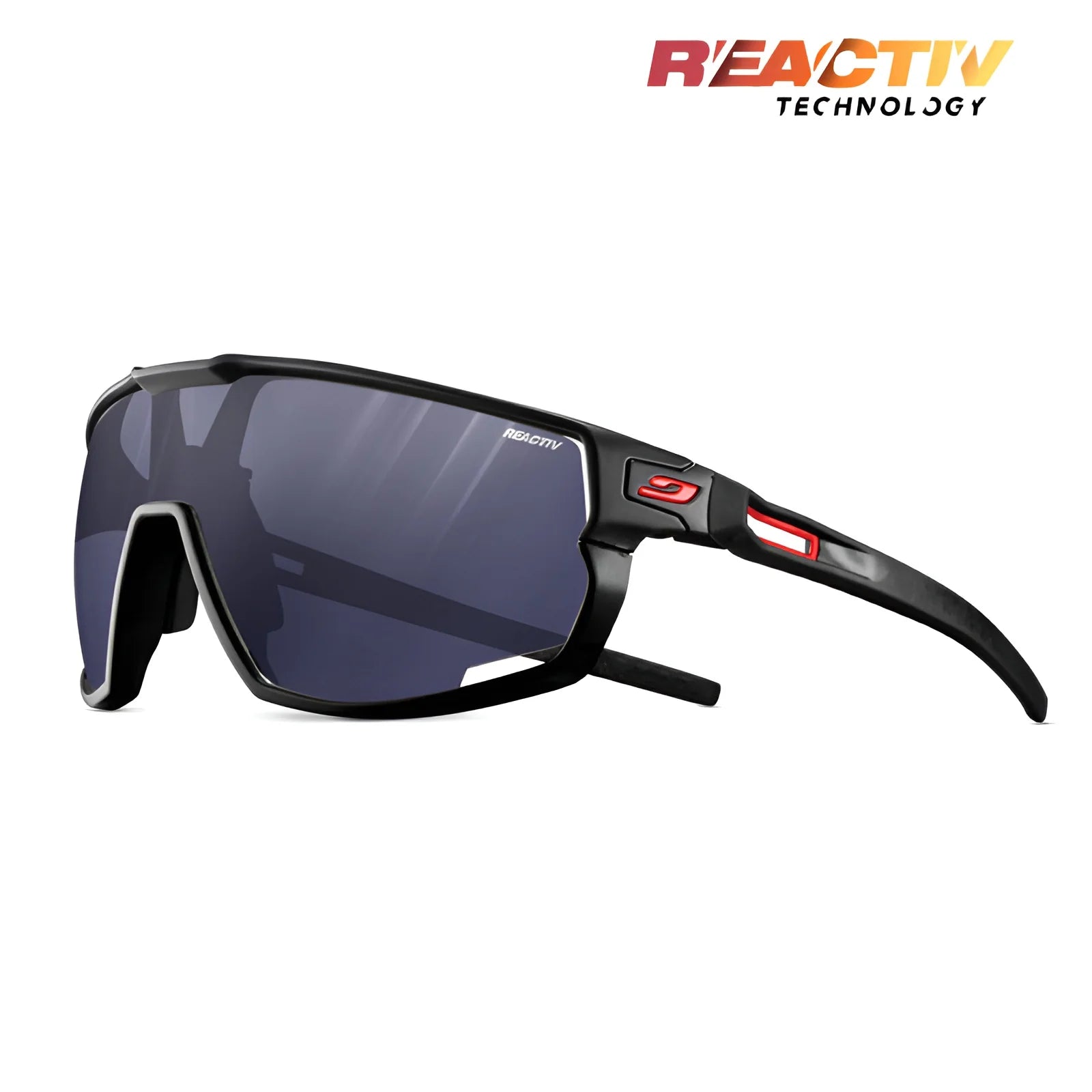 Julbo Rush Sunglasses Black / REACTIV 0 & 3
