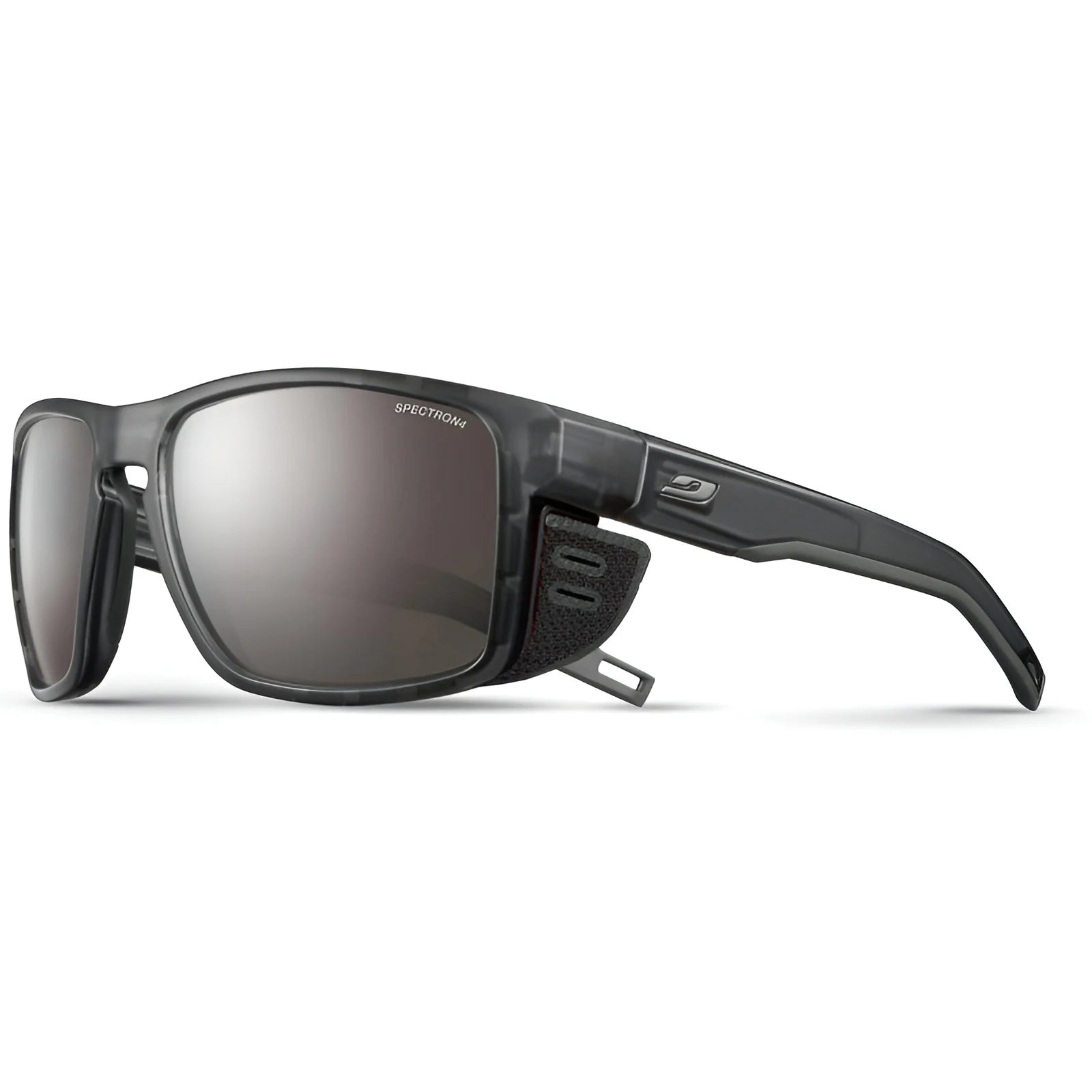 Julbo Shield Sunglasses Transluscent Black / Black / Gun / Spectron 4 (VLT 5%)