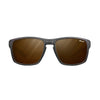 Julbo Shield Sunglasses | Size 59 / Transluscent Black / Neon Orange / REACTIV 2 & 4 Polarized (VLT 5..20%) / Size 59
