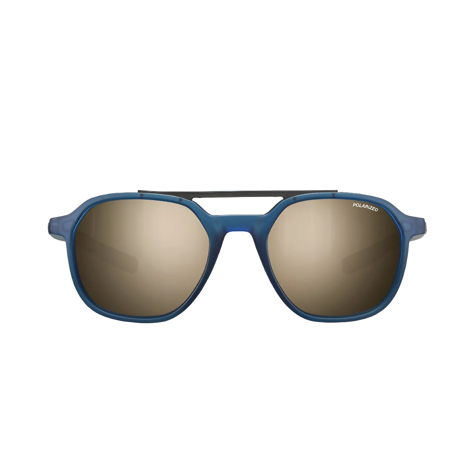 Julbo Slack Sunglasses, Size 52, featuring Spectron HD round lenses and a black double bridge.