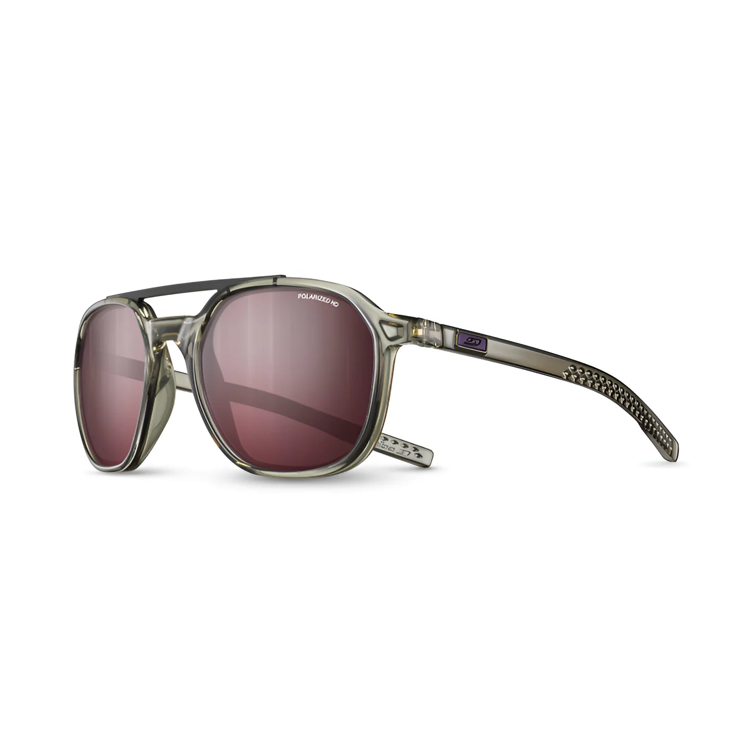 Julbo Slack Sunglasses Translucent Army / Black / Spectron 3 Polarized HD (VLT 12%)