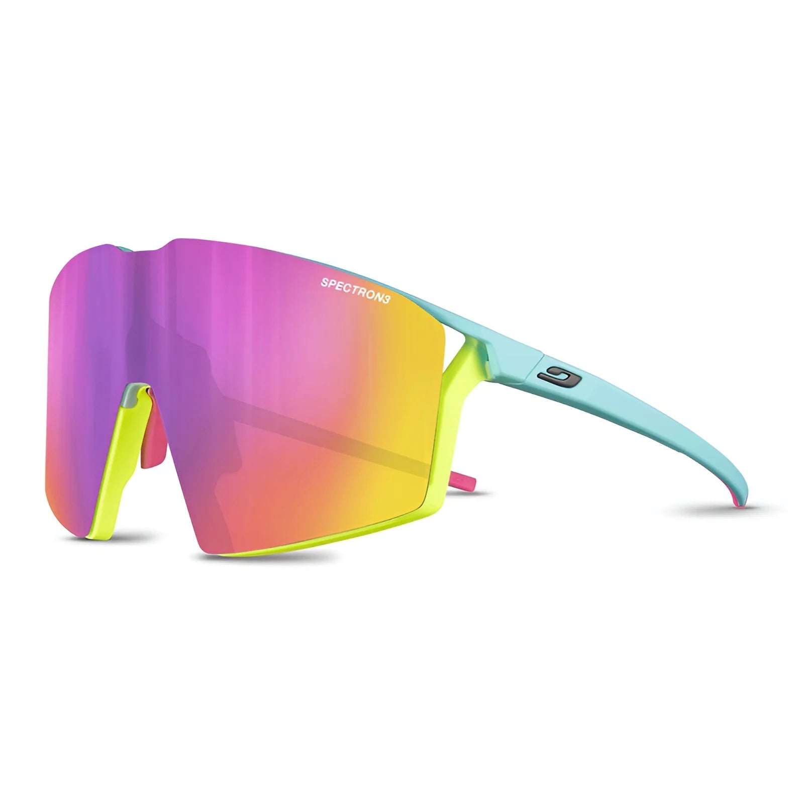 Julbo The Bright Series Sunglasses Edge Blue / Flourescent / Yellow / Pink Spectron 3