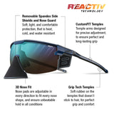 Julbo Ultimate Cover Sunglasses offer removable side shields, adjustable temples, and customizable nose pads for exceptional comfort and protection. Ideal for mountain activities like hiking or skiing, they keep your vision clear.