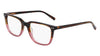 Marchon NYC M3508 Eyeglasses / Brown Horn / Plum Gradient