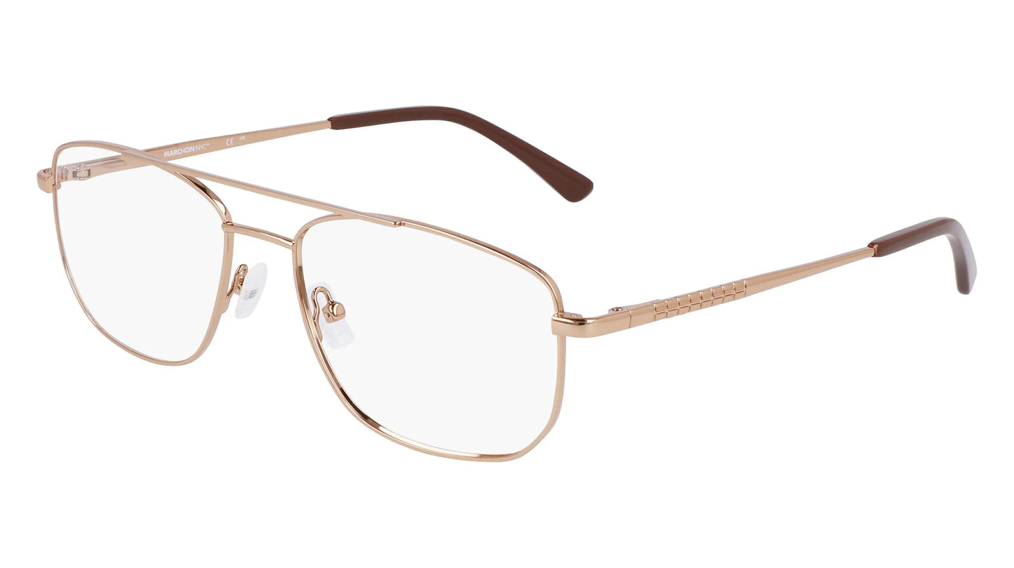 Marchon NYC M-9007 Eyeglasses Shiny Brown