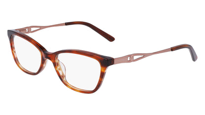 Marchon NYC M-5019 Eyeglasses Brown Horn